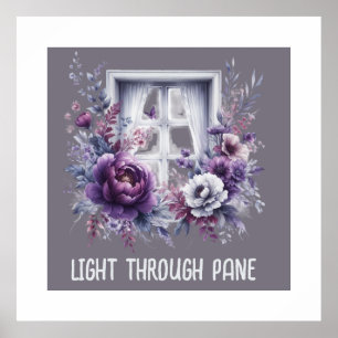 Light Through Pane Encouragement Poster