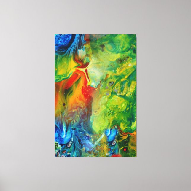 Light Torch 1 Abstract Landscape Canvas Print (Front)