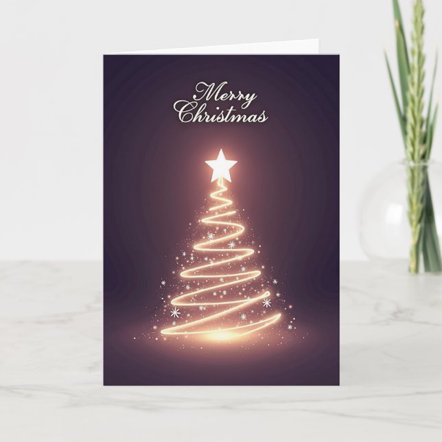 Light Tree Christmas Card (Front)