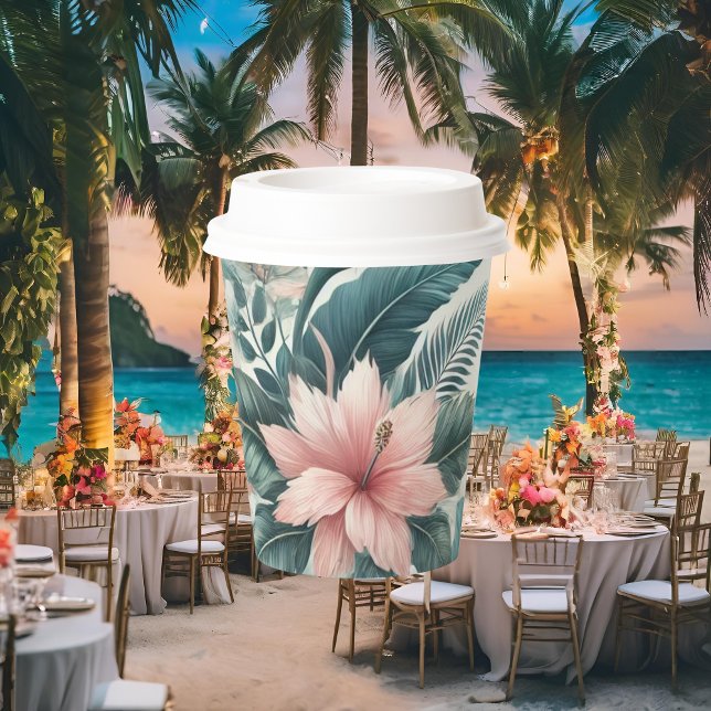 Light Tropical Essence Paper Cup With Lid (Creator Uploaded)