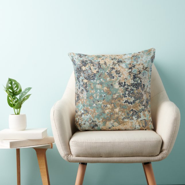 light Turquoise blue marble Cushion (Chair)