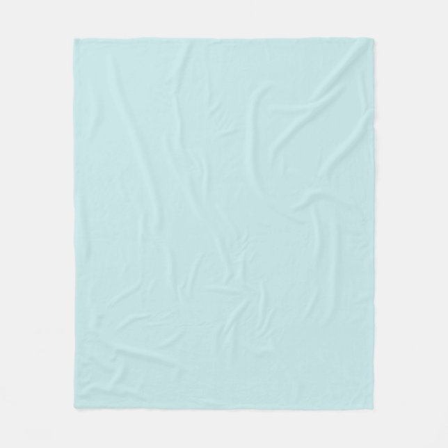 Light Turquoise Fleece Blanket (Front)