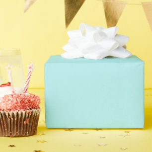 Light Turquoise Glossy Wrapping Paper