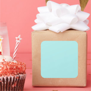 Light Turquoise Large Square Sticker