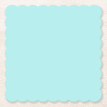 Light Turquoise Scalloped