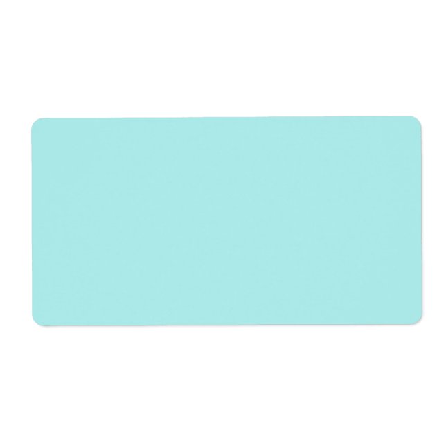 Light Turquoise Shipping Label (Front)