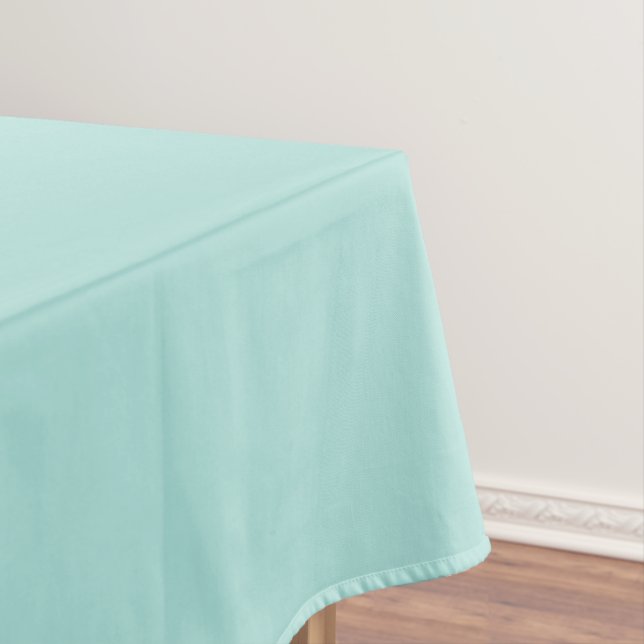 Light Turquoise Solid Colour | Classic | Elegant  Tablecloth (In Situ)