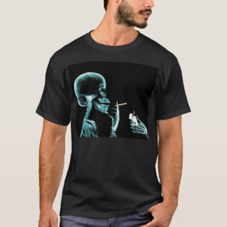 light up a smoke x-ray skeloton T-Shirt