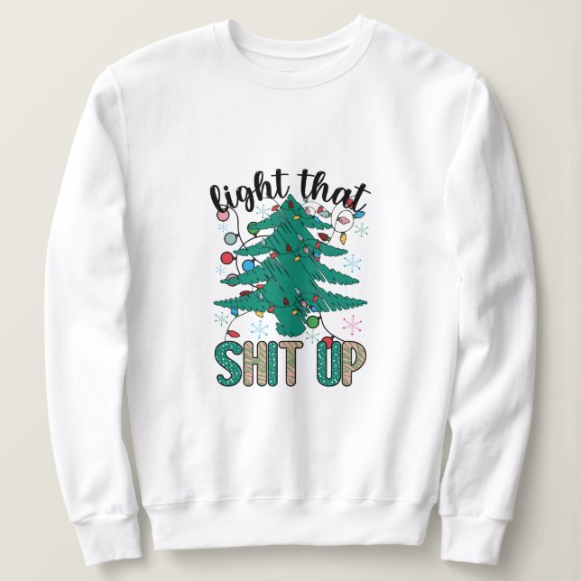 Light up christmas sweatshirt (Design Front)