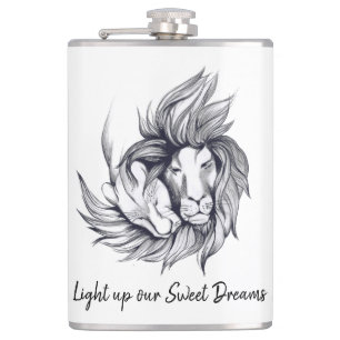 Light up our Sweet Dreams  Hip Flask