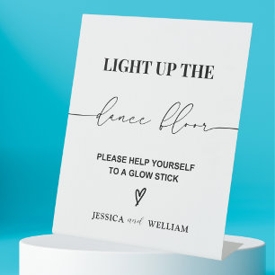 Light Up the Dance Floor Glow Sticks Sign