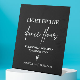 Light Up the Dance Floor    Glow Sticks Sign