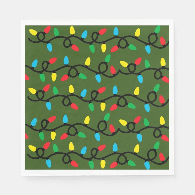 Light Up The Holidays Paper Napkin (Front)