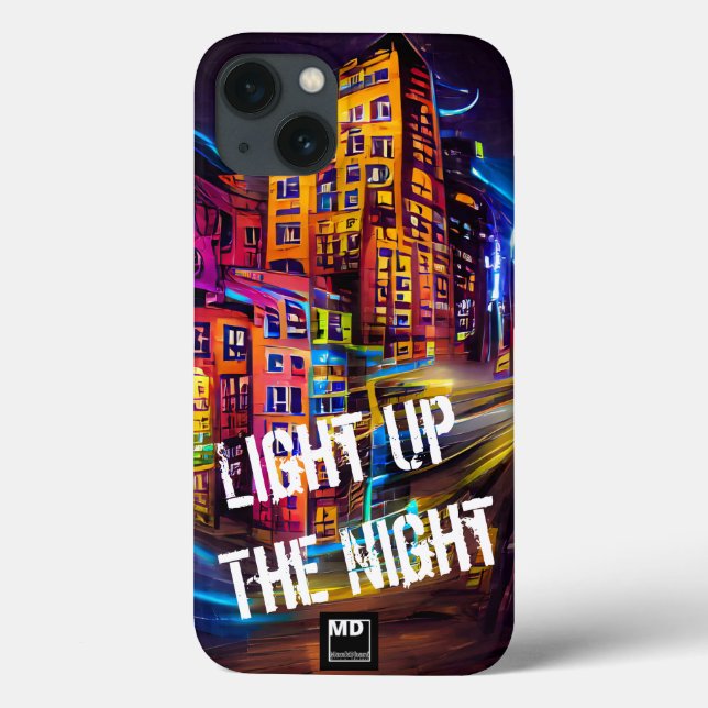 Light Up The Night 1 - Vivid Colour iPhone Case (Back)