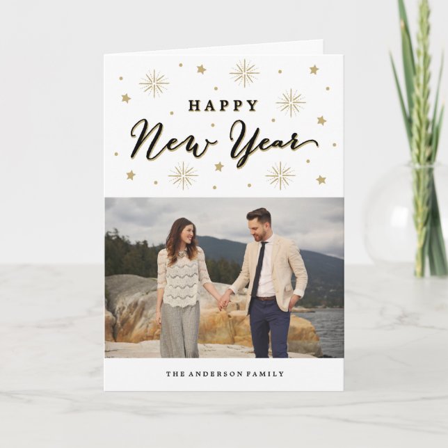 Light Up the Sky | Holiday Photo Greeting Card (Front)