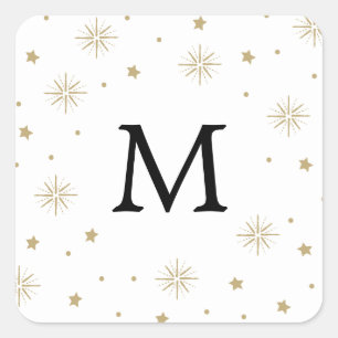 Light Up the Sky Holiday Square Sticker
