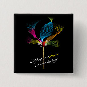 Light Up Your Dreams 15 Cm Square Badge