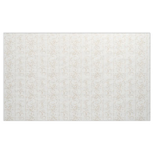 Light Vanilla and Beige Swirls Fabric