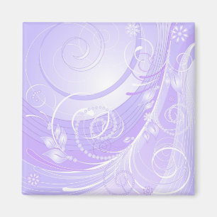 light violet winter magnet