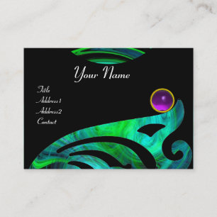 LIGHT VORTEX AMETHYST blue green black yellow Business Card