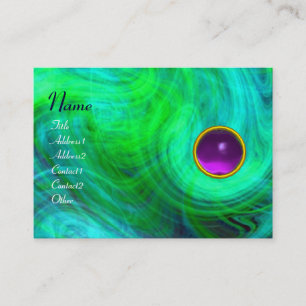 LIGHT VORTEX AMETHYST green yellow blue purple Business Card