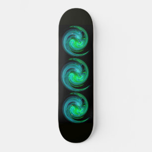 LIGHT VORTEX ,black blue green Skateboard