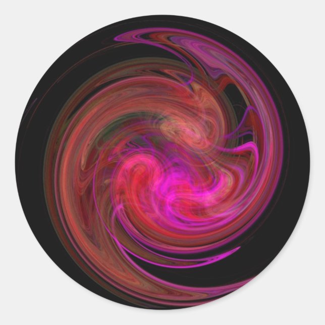 LIGHT VORTEX CLASSIC ROUND STICKER (Front)
