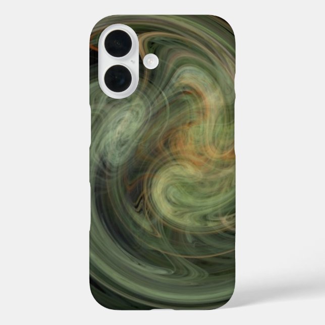 LIGHT VORTEX / Orange Grey Abstract Case-Mate iPhone Case (Back)