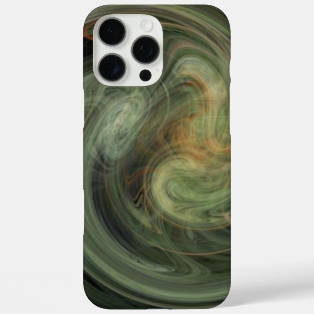 LIGHT VORTEX / Orange Grey Abstract Case-Mate iPhone Case (Back)