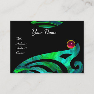 LIGHT VORTEX RUBY blue green black pink yellow Business Card