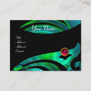 LIGHT VORTEX RUBY blue green black pink yellow Business Card