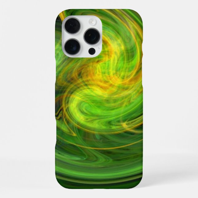 LIGHT VORTEX ,vibrant green iPhone Case (Back)