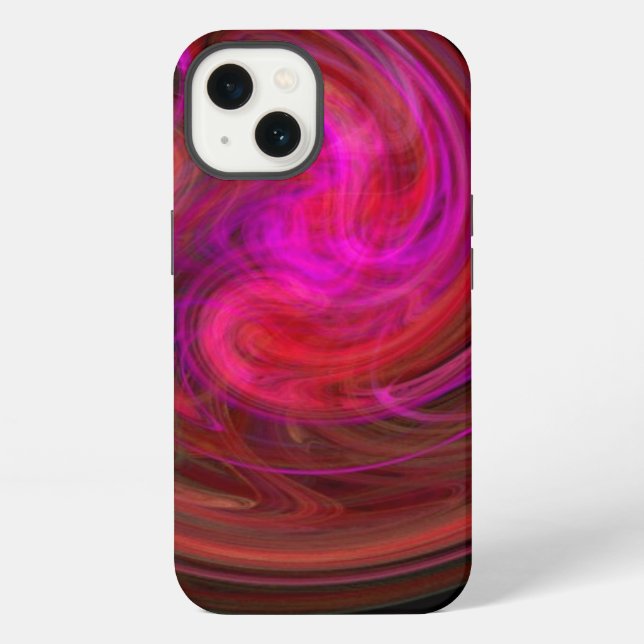 LIGHT VORTEX ,vibrant red iPhone Case (Back)