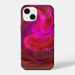 LIGHT VORTEX ,vibrant red iPhone 14 Case