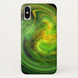 LIGHT VORTEX / Vibrant Yellow Green Abstract Case-Mate iPhone Case