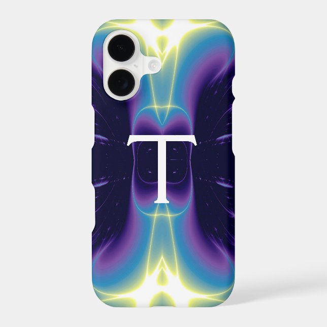 LIGHT WAVES MONOGRAM purple violet blue (Back)