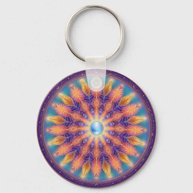 Light Wheel Wall  Key Ring (Back)