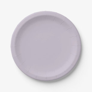 Light Wisteria Solid Colour Paper Plate