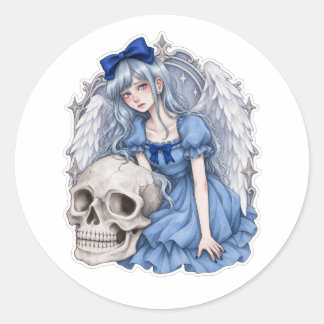 Light Within the Skull-Dark Gothic Art Sticker