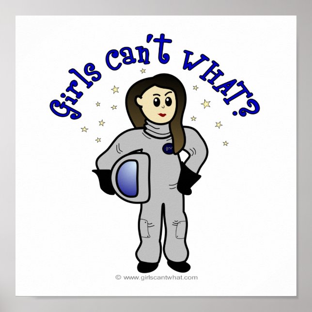 Light Woman Astronaut Poster (Front)
