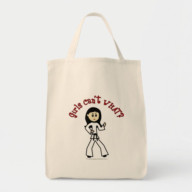 Light Womens Martial Arts Tote Bag (Front)