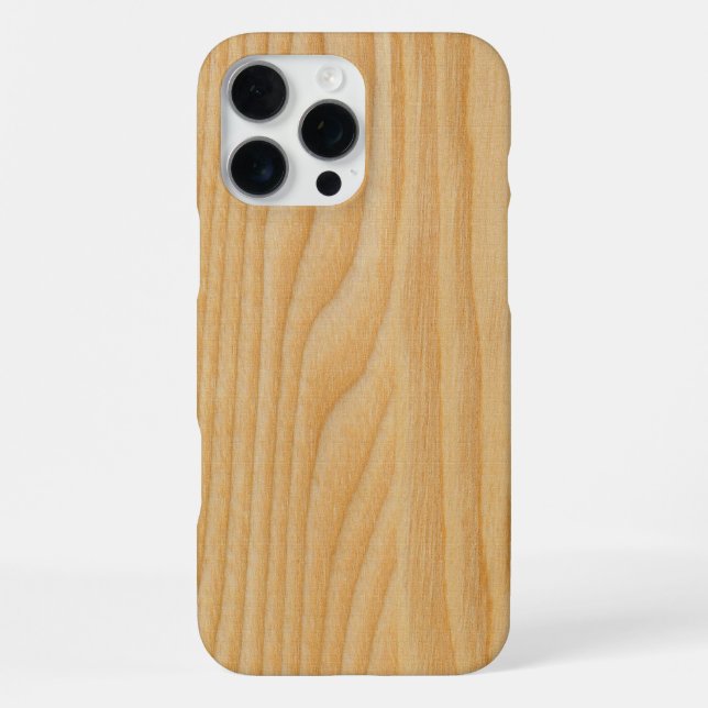 light wood board textures iPhone case (Back)