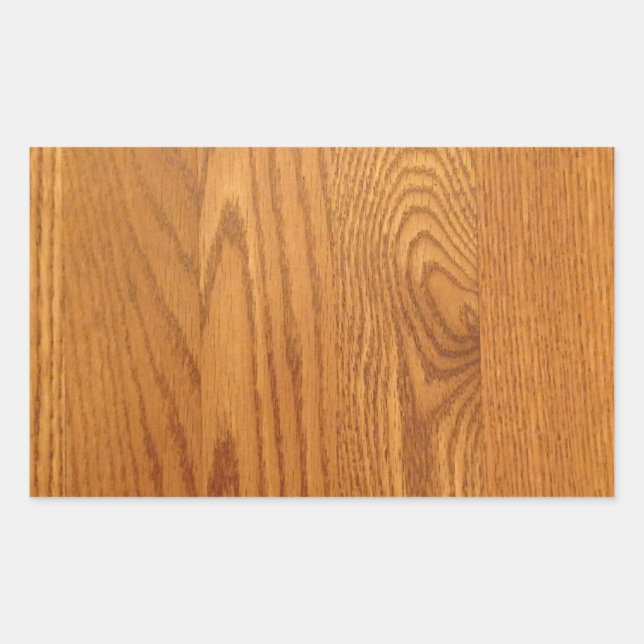 Light wood Grain Design Rectangular Sticker (Front)