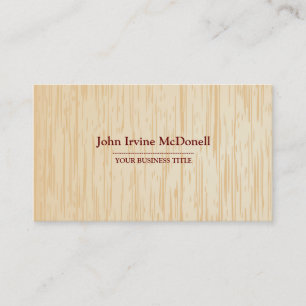 Light Wood Texture Business Card