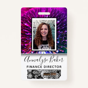 Light Worker Professional CNA Nurse Photo Name ID Badge