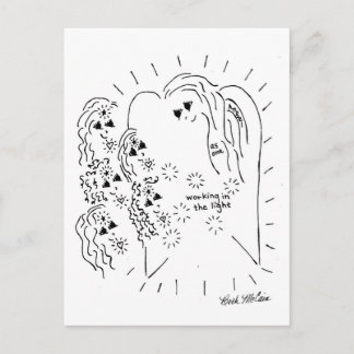 'Light Workers'  Gathering Postcard