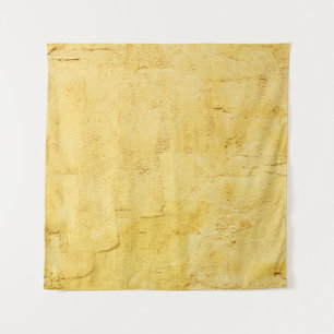 light yellow abstract textured plaster on the wall tapestry