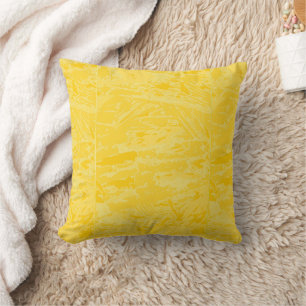 Light Yellow Abstract Throw Pillow