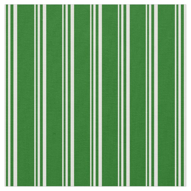Light Yellow and Dark Green Coloured Pattern Fabric (Close Up)
