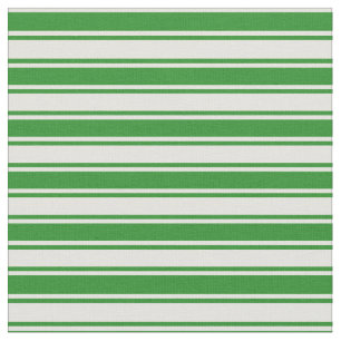 Light Yellow and Forest Green Coloured Lines Fabric